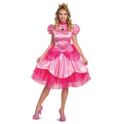 Princess Peach Deluxe Super Mario Costume | Super Mario Bros | Womens Costumes