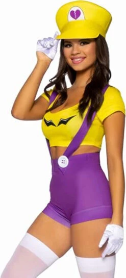 Gamer Villain Wario Inspired Costume | Super Mario Bros | Womens Costumes