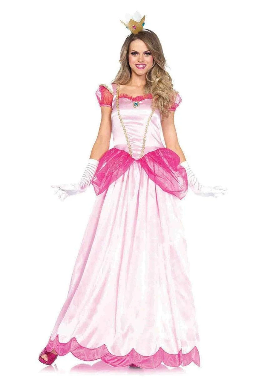 Pink Princess Peach Inspired Costume | Super Mario Bros | Womens Costumes 1 Pink Princess Peach Inspired Costume | Super Mario Bros | Womens Costumes
