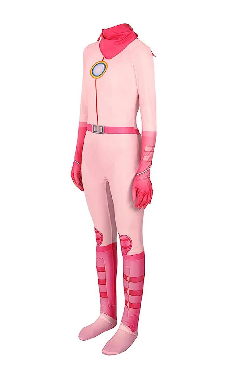 Princess Peach Racing Pink Jumpsuit Costume | Super Mario Bros | Womens Costumes 2 Princess Peach Racing Pink Jumpsuit Costume | Super Mario Bros | Womens Costumes - Image 2