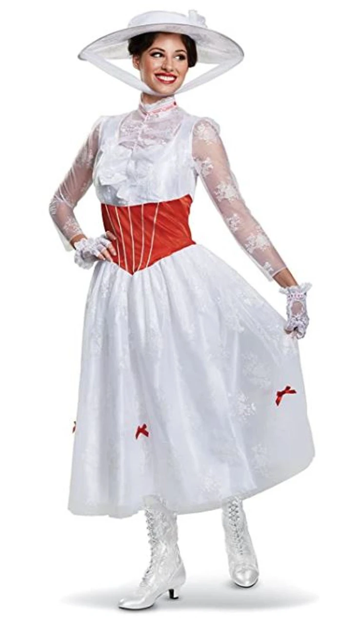 Mary Poppins Chalk Drawing Dress Deluxe Costume | Mary Poppins | Womens Costumes 1 Mary Poppins Chalk Drawing Dress Deluxe Costume | Mary Poppins | Womens Costumes