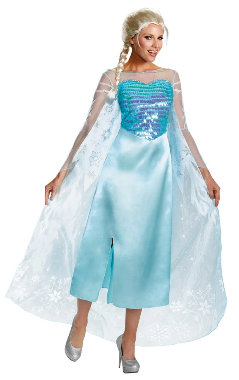Frozen Elsa Deluxe Plus Size Costume | Frozen | Womens Costumes 1 Frozen Elsa Deluxe Plus Size Costume | Frozen | Womens Costumes