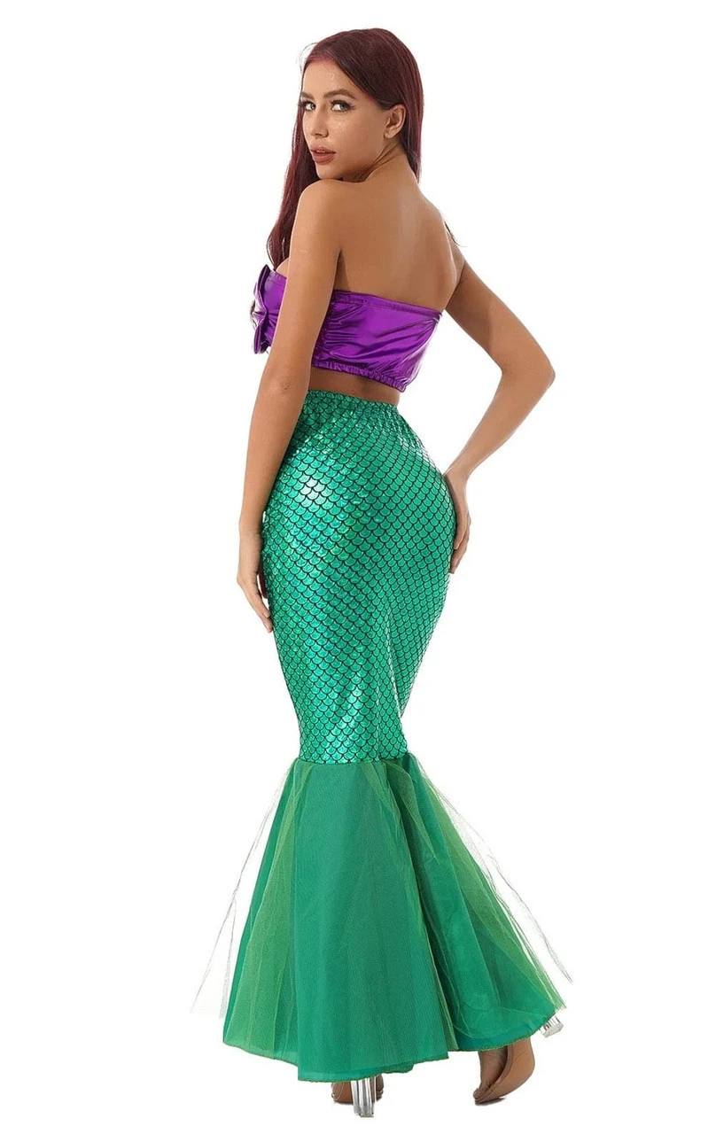 Little Mermaid Deep Sea Siren Mermaid Costume | The Little Mermaid | Womens Costumes 2 Little Mermaid Deep Sea Siren Mermaid Costume | The Little Mermaid | Womens Costumes - Image 2