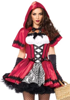 Gothic Red Riding Hood Costume | Little Red Riding Hood | Womens Costumes