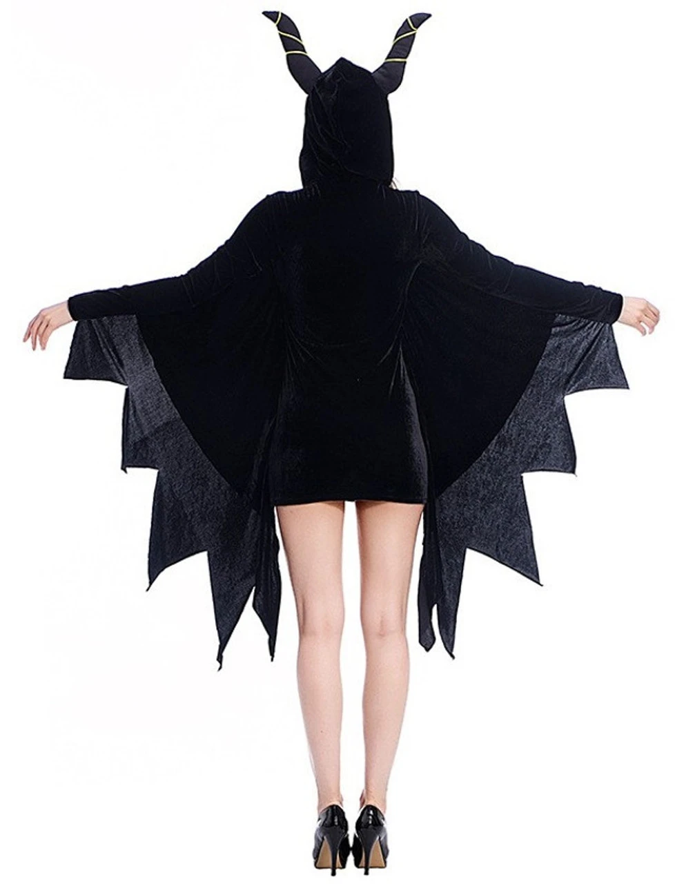 Sleeping Beauty Maleficent Queen Of Evil Flirty Zip Up Dress | Sleeping Beauty | Womens Costumes 3 Sleeping Beauty Maleficent Queen Of Evil Flirty Zip Up Dress | Sleeping Beauty | Womens Costumes - Image 3