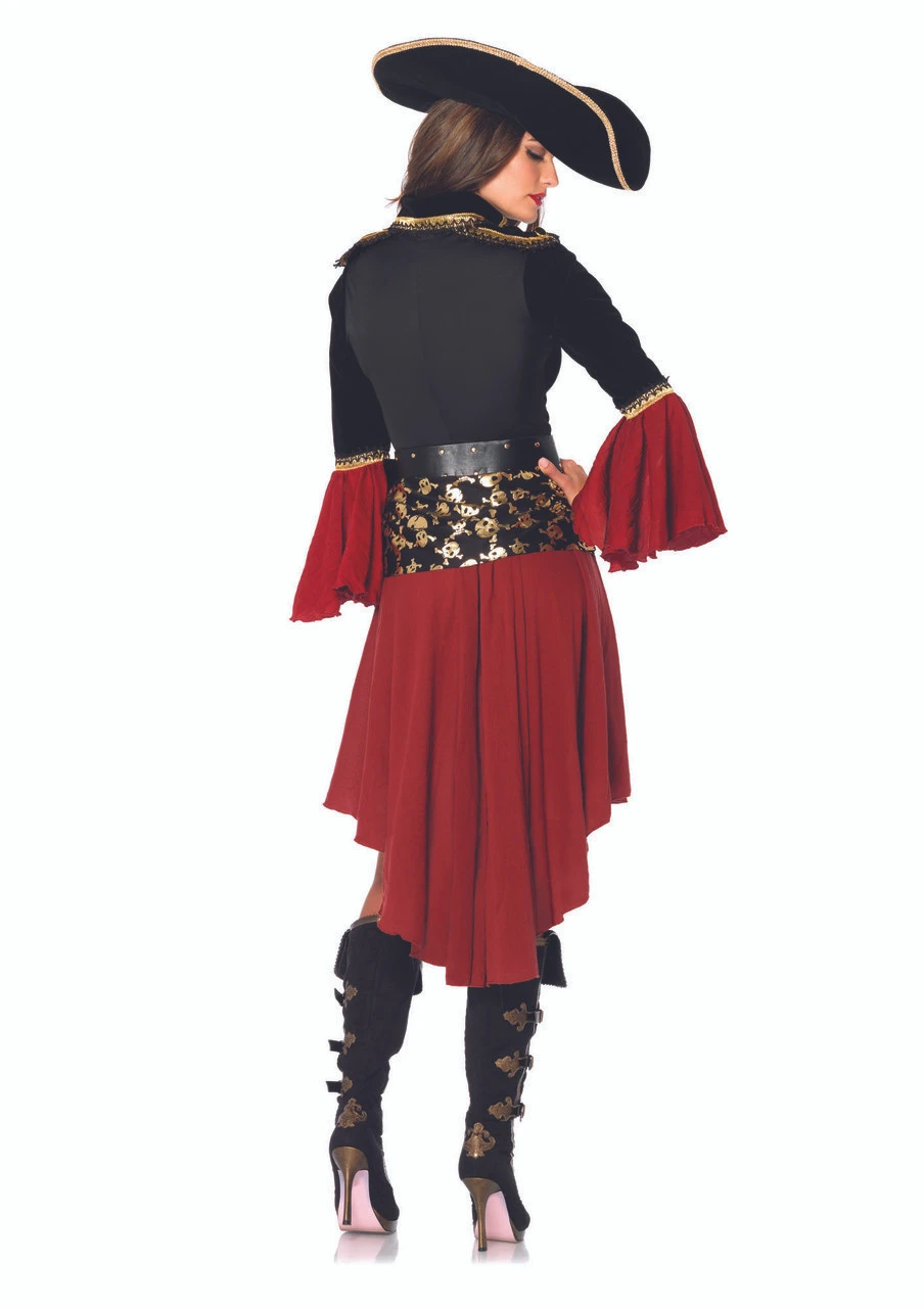 Cruel Seas Captain Pirate Costume | Pirates | Womens Costumes 2 Cruel Seas Captain Pirate Costume | Pirates | Womens Costumes - Image 2