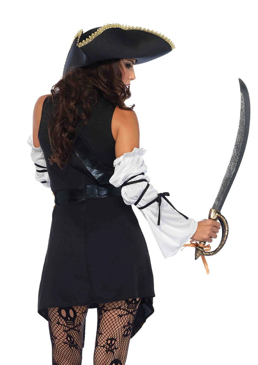 Black Sea Buccaneer Pirate Costume | Pirates | Womens Costumes 2 Black Sea Buccaneer Pirate Costume | Pirates | Womens Costumes - Image 2