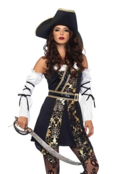 Black Sea Buccaneer 4pc Plus Size Costume | Pirates | Womens Costumes 6 Black Sea Buccaneer 4pc Plus Size Costume | Pirates | Womens Costumes -The Costume Shop 026L563 77664.1727197147