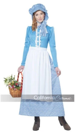 Blue Pioneer Women Prairie Dress Costume | Victorian | Womens Costumes