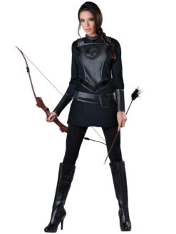Hunger Games Inspired Black Warrior Huntress Costume | Hunger Games | Womens Costumes