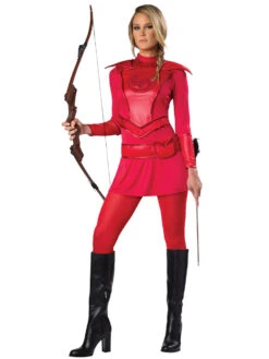 Hunger Games Inspired Red Warrior Huntress Costume | Hunger Games | Womens Costumes
