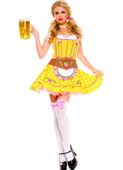 Bright Yellow German Dirndl OktoberfestCostume | Oktoberfest | Womens Costumes