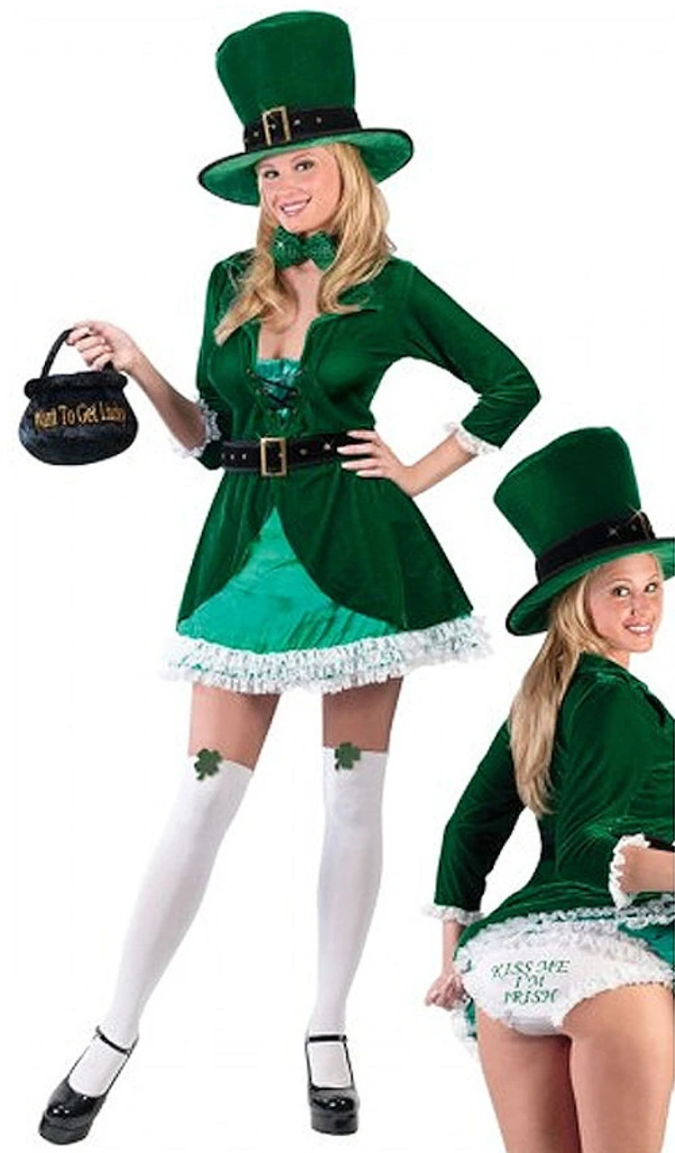 St Patricks Day Sexy Luscious Leprechaun Dress Costume | St Patricks Day | Womens Costumes 2 St Patricks Day Sexy Luscious Leprechaun Dress Costume | St Patricks Day | Womens Costumes - Image 2
