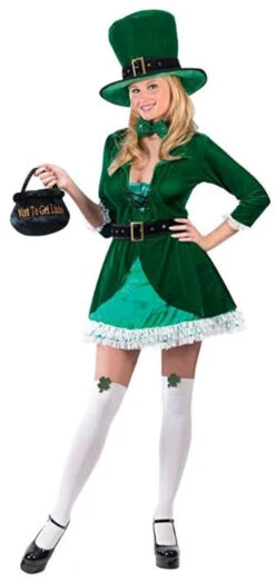 St Patricks Day Sexy Luscious Leprechaun Dress Costume | St Patricks Day | Womens Costumes