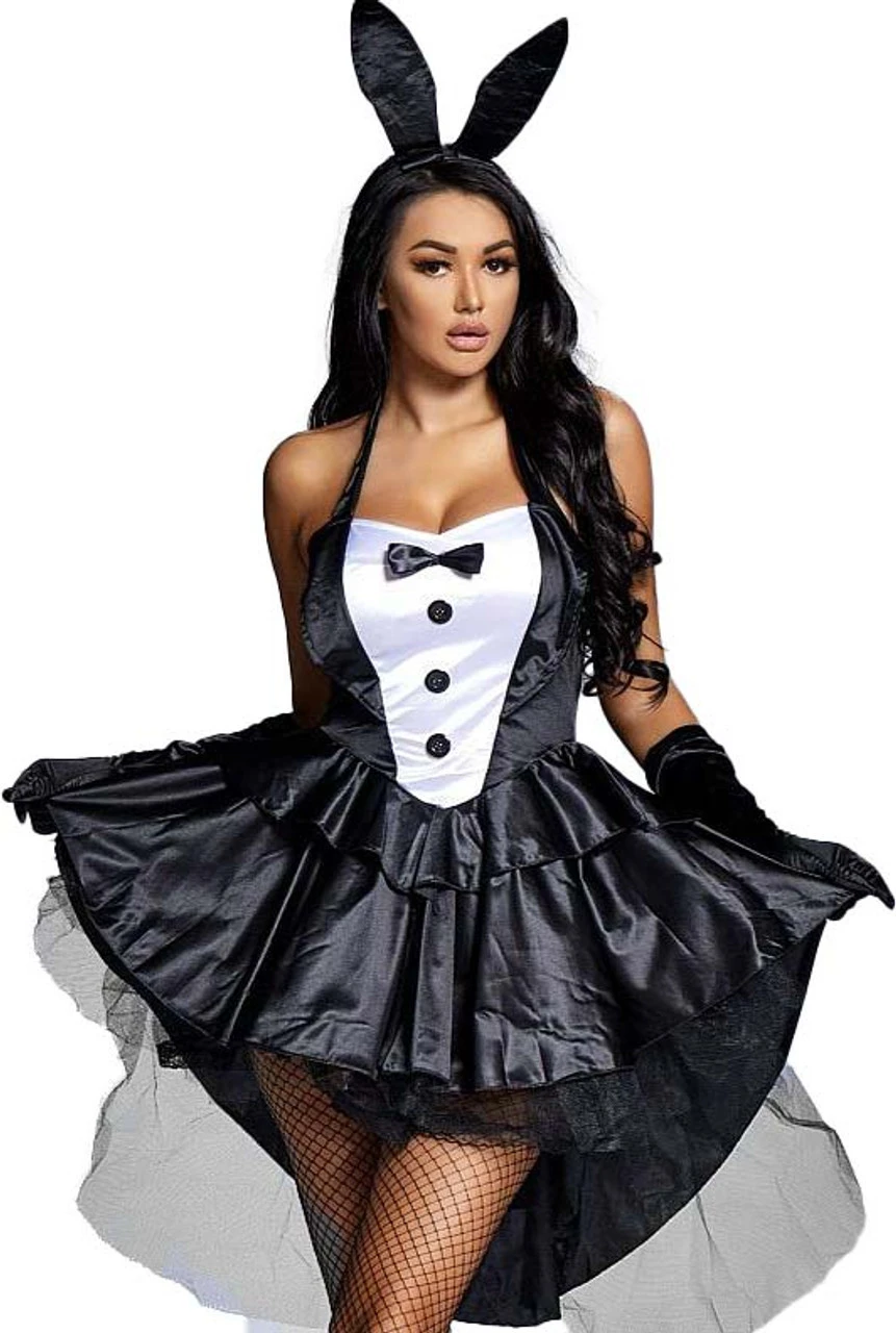 Playboy Bunny Tuxedo Dress | Playboy | Womens Costumes 1 Playboy Bunny Tuxedo Dress | Playboy | Womens Costumes