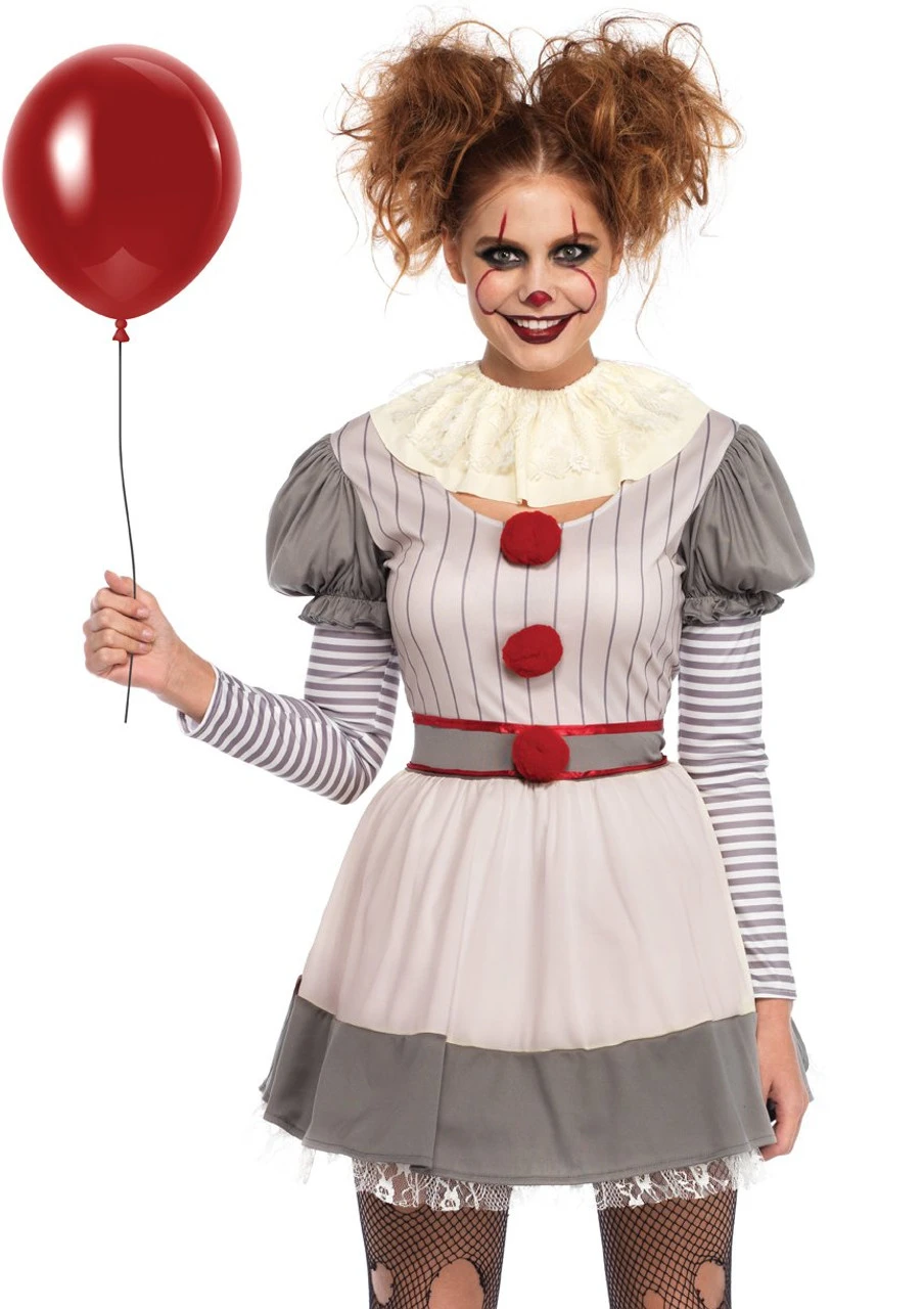 Creepy Clown Dress | Horror | Womens Costumes 1 Creepy Clown Dress | Horror | Womens Costumes