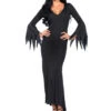 Floor Length Gothic Witch Dress Morticia Inspired Costume | Addams Family | Womens Costumes