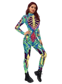 Graffiti Skeleton Bodysuit | Halloween | Womens Costumes