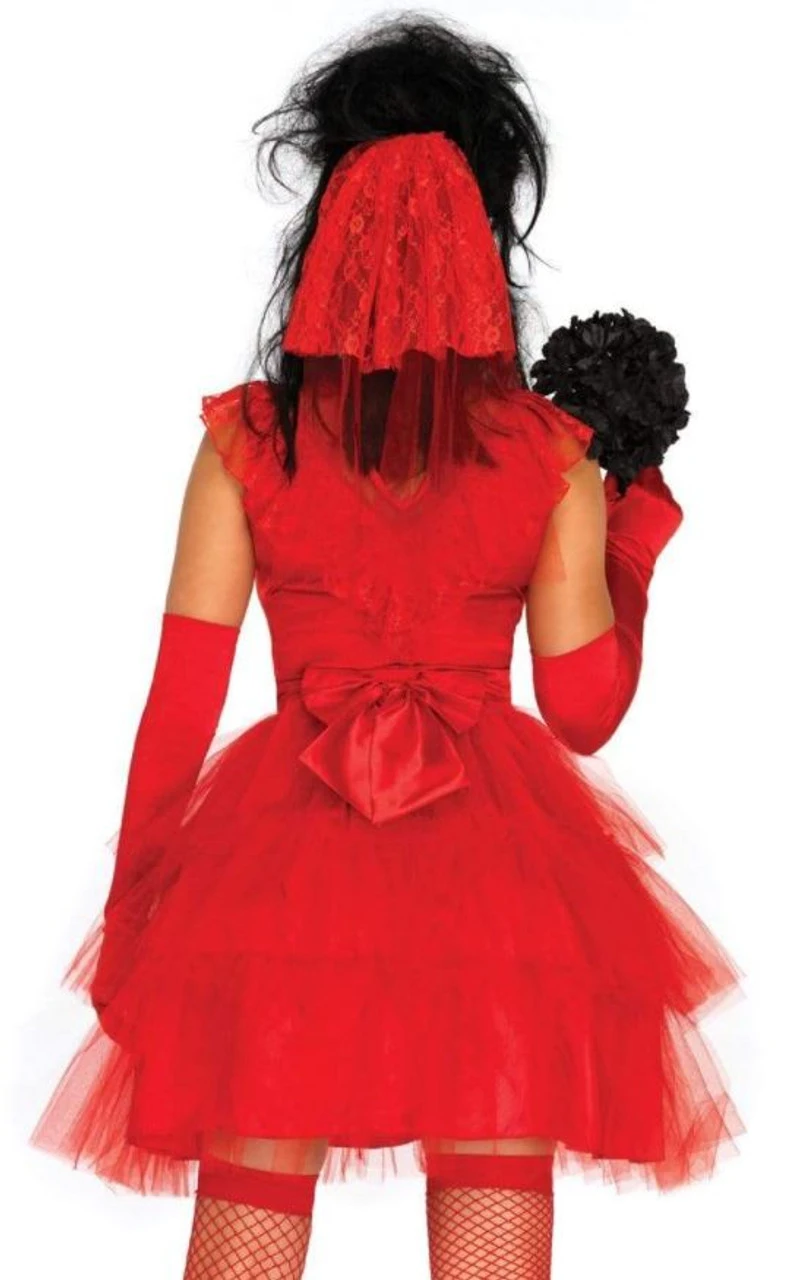 Beetlejuice Inspired Beetle Bride Lydia Costume | Beetlejuice | Womens Costumes 2 Beetlejuice Inspired Beetle Bride Lydia Costume | Beetlejuice | Womens Costumes - Image 2