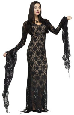 Morticia Addams Family Lace Costume | Addams Family | Womens Costumes