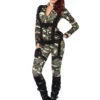 Pretty Paratrooper Army Jumpsuit Costume | Military | Womens Costumes