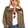 Top Gun Licensed Womens Bomber Jacket | Top Gun | Womens Costumes