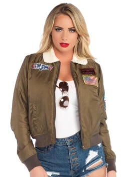 Top Gun Licensed Womens Bomber Jacket | Top Gun | Womens Costumes