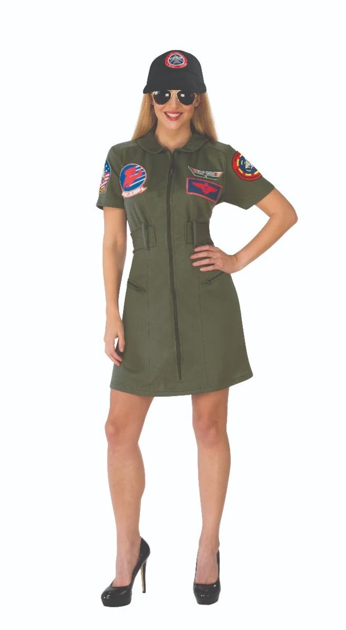 Top Gun Licensed Flight Dress | Top Gun | Womens Costumes 1 Top Gun Licensed Flight Dress | Top Gun | Womens Costumes
