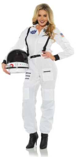 NASA White Astronaut Space Jumpsuit | Astronaut | Womens Costumes