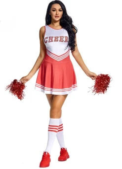 Cheerleader Red And White Uniform | Jobs | Womens Costumes