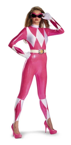 Power Rangers Classic Form Fitting Pink Ranger Costume | Power Rangers | Womens Costumes