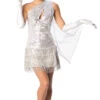 20s Silver Sequin Gatsby Flapper Costume | 1920s | Womens Costumes