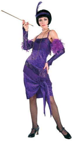 Fabulous Purple Flapper Dress | 1920s | Womens Costumes