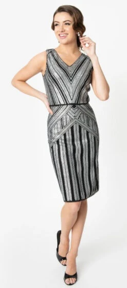 20s Joanna Silver Flapper Dress | 1920s | Womens Costumes