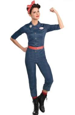 Rosie The Riveter Costume | 1940s | Womens Costumes