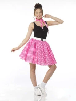 50s Pink Polka Dot Sock Hop Costume | 1950s | Womens Costumes