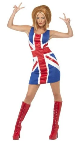 Spice Girls Union Jack Dress | Entertainers | Womens Costumes
