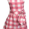 60s Pink Gingham Sundress With Scalloped Edge Costume | 1960s | Womens Costumes