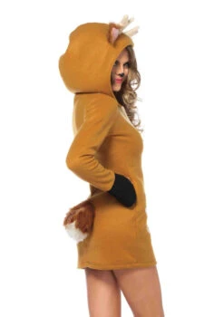 Cozy Fawn Fleece Hoodie Dress | Animals | Womens Costumes 5 Cozy Fawn Fleece Hoodie Dress | Animals | Womens Costumes -The Costume Shop 090L587 2 57268.1727197101