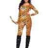 Wild Tigress Tiger Print Catsuit | Animals | Womens Costumes