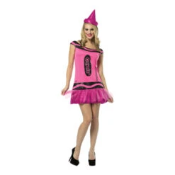 Crayola Glitter Pink Crayon Dress | Crayola | Womens Costumes