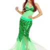 Little Mermaid Green Mermaid Costume | The Little Mermaid | Womens Costumes