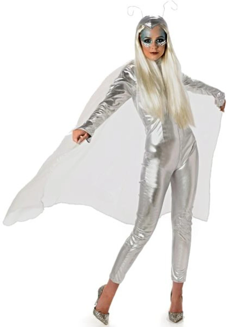 Alien Silver Jumpsuit | Aliens | Womens Costumes 1 Alien Silver Jumpsuit | Aliens | Womens Costumes