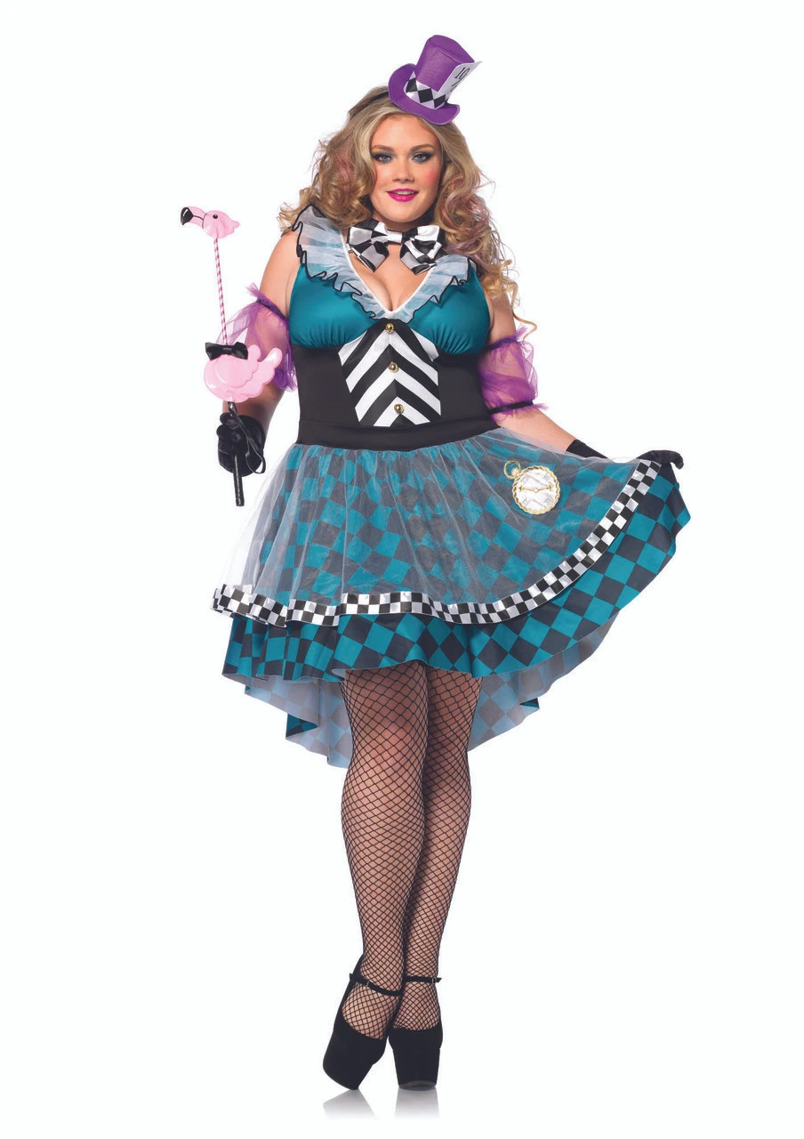 Manic Mad Hatter Plus Size Costume | Alice In Wonderland | Womens Costumes 1 Manic Mad Hatter Plus Size Costume | Alice In Wonderland | Womens Costumes