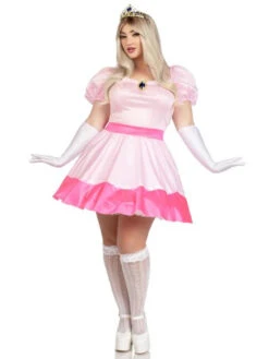 Pink Princess Peach Inspired Plus Size Costume | Super Mario Bros | Womens Costumes