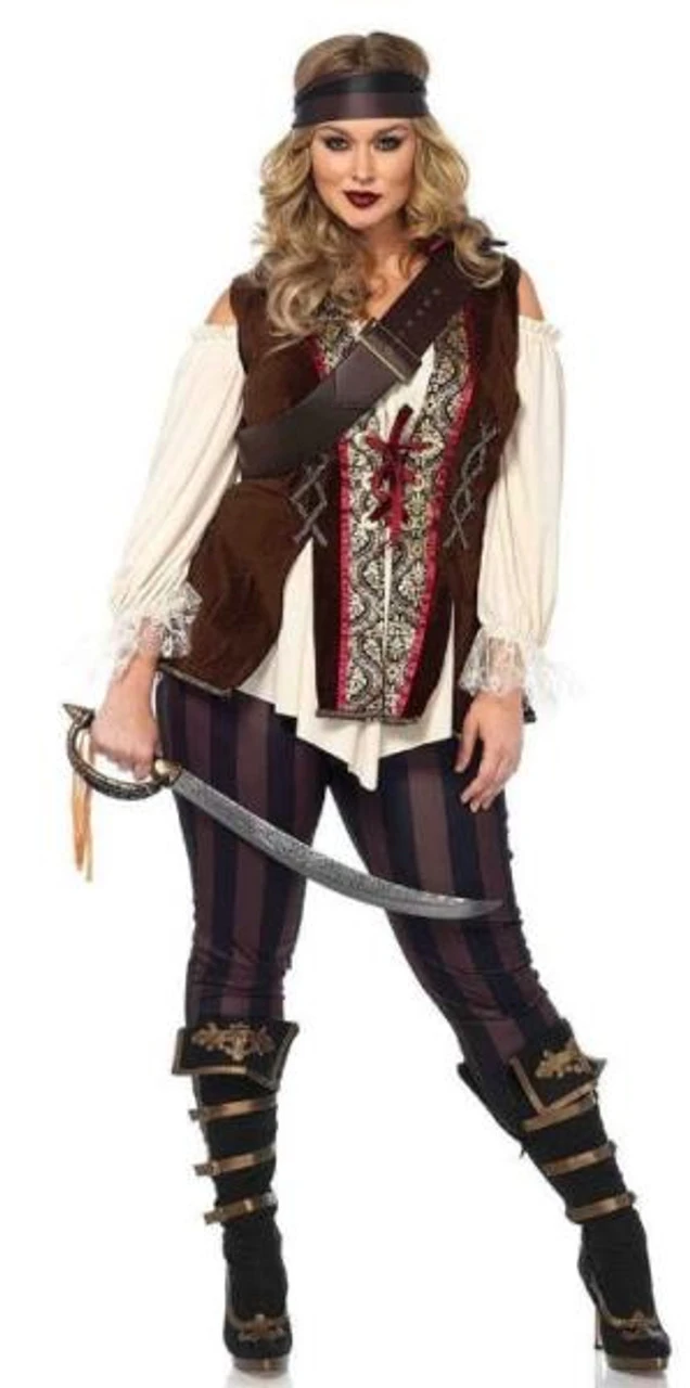 Captain Blackheart Pirate Plus Size Costume | Pirates | Womens Costumes 1 Captain Blackheart Pirate Plus Size Costume | Pirates | Womens Costumes
