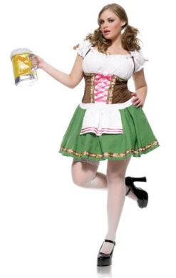 Gretchen Barmaid Oktoberfest Dirndl Plus Size Costume | Oktoberfest | Womens Costumes