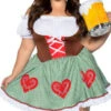 Bavarian Cutie Oktoberfest Dirndl Plus Size Costume | Oktoberfest | Womens Plus Costumes