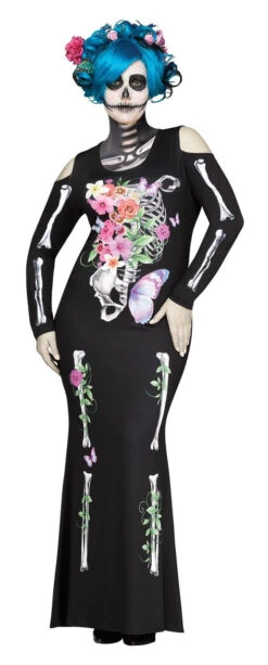 Day Of The Dead Beautful Bones Plus Size Costume | Day Of The Dead | Womens Costumes