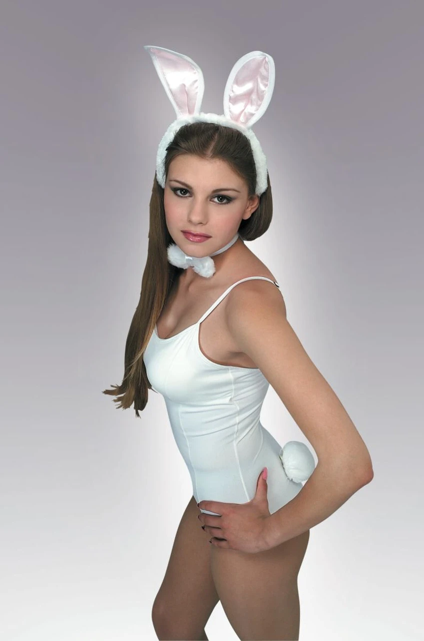 Sexy White Bunny Accessory Kit | Novelty | Costume Kits 1 Sexy White Bunny Accessory Kit | Novelty | Costume Kits